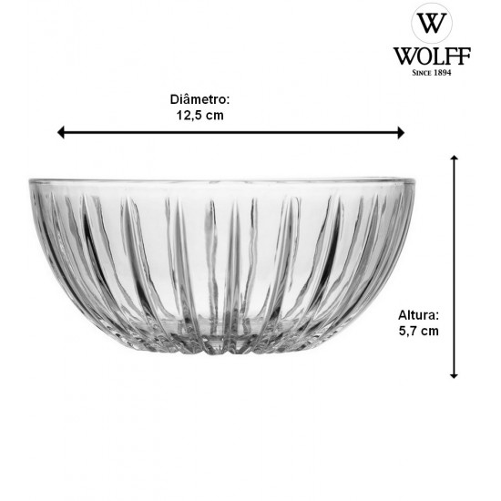 Bowl 12,5cm X 12,5cm X 5,7cm Bangkok Cristal Ecológico